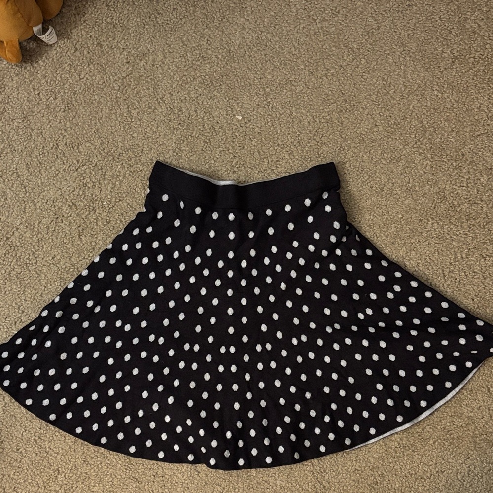 Polka Dot Black and White Skirt